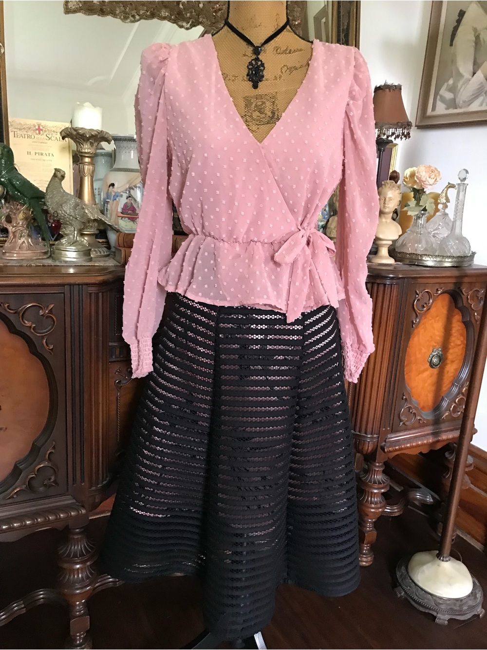 Vintage Romantic French-inspired Skirt and Blouse Set Styled/Paired by Victoria!